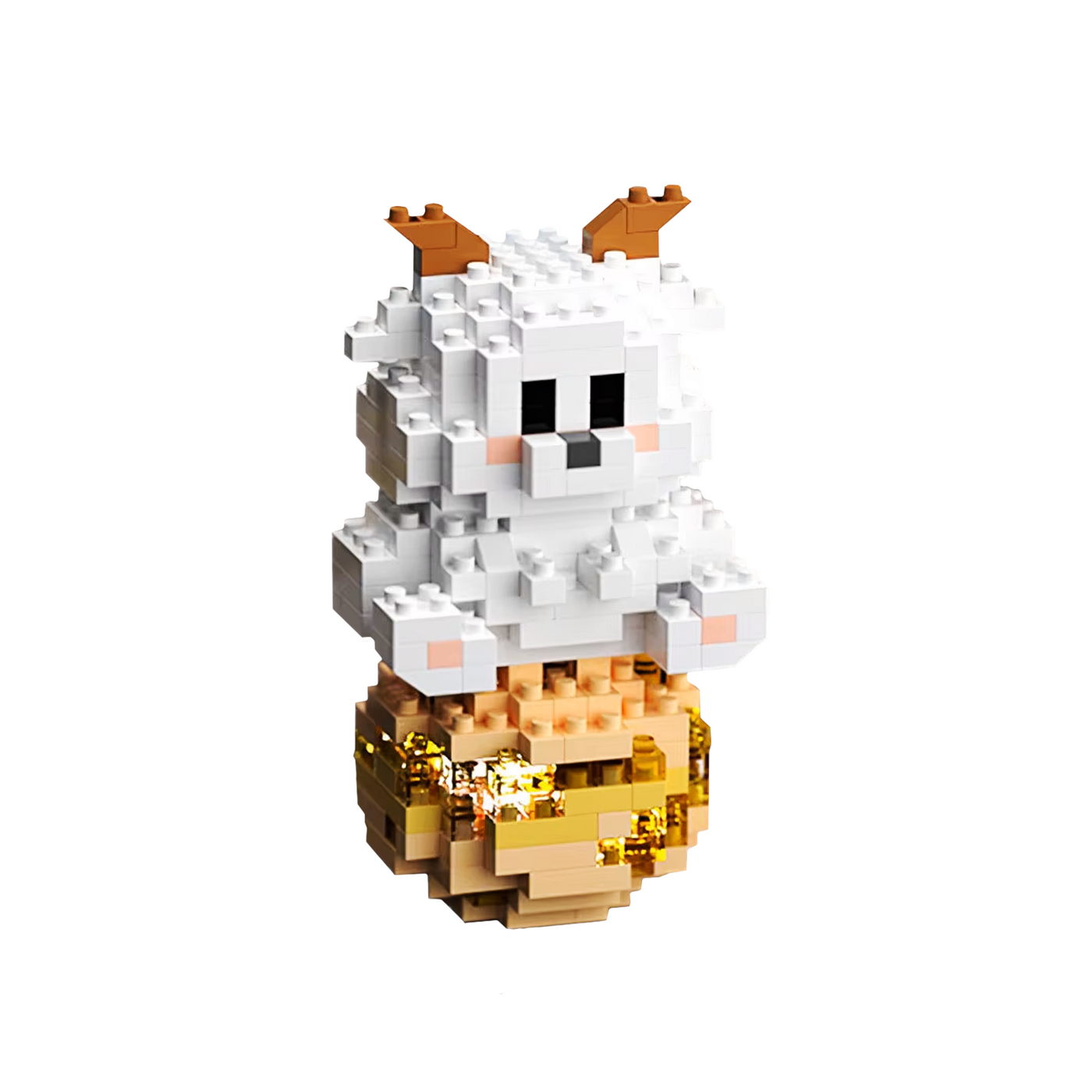 Chinese zodiac Goat figure with soft details — Chinari by LumiBlocks