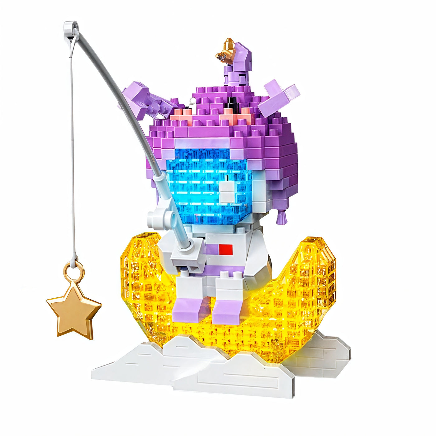 Scorpio sign on a cloudy base with fishing rod — Selecta collection by LumiBlocks